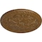 Ekena Millwork Emeryville Ceiling Medallion, Hand-Painted Smokey Topaz Crackle, 16 7/8"OD x 5/8"P CM16ERSTC - alternate 2